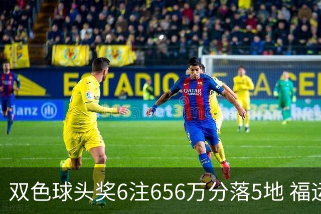 双色球头奖6注656万分落5地 福运奖开813万注